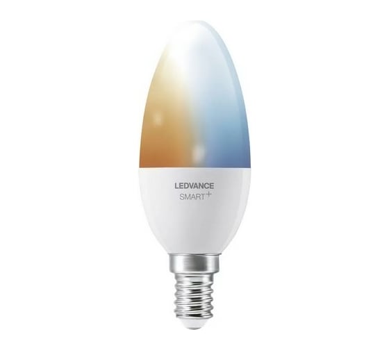Умная Bluetooth лампа LEDVANCE SMART+ Candle Tunable White 40 5 W/2700…6500K E14 4058075485235