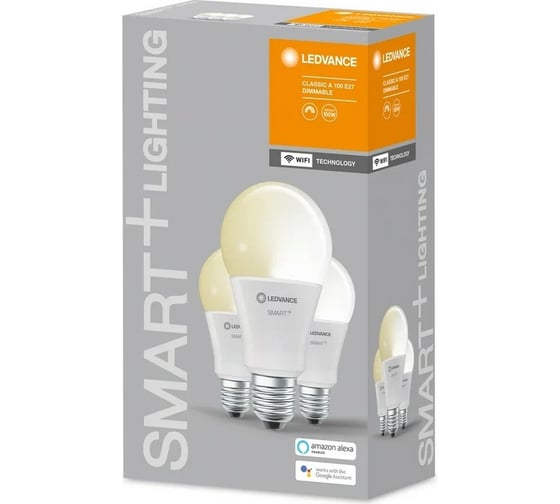 Умная WiFi лампа LEDVANCE Х3 SMART+ WiFi Classic Diable 100 14 W/2700K E27 (x3) 4058075485839