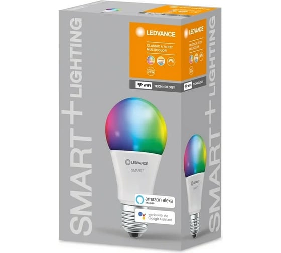 Умная WiFi лампа LEDVANCE SMART+ WiFi Classic Multicolour 75 9.5 W/2700…6500K E27 4058075485457