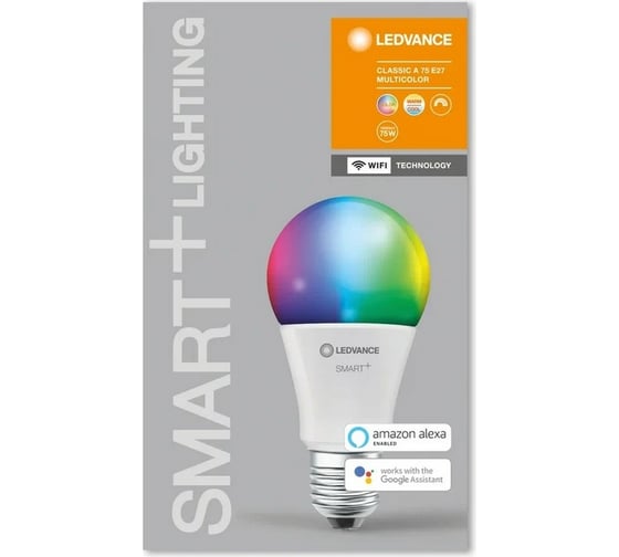 Умная WiFi лампа LEDVANCE SMART+ WiFi Classic Multicolour 75 9.5 W/2700…6500K E27 4058075485457