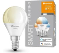 Умная WiFi лампа LEDVANCE Х3 SMART+ WiFi Mini Bulb Tunable White 40 5 W/2700…6500K E14 (x3) 4058075485976