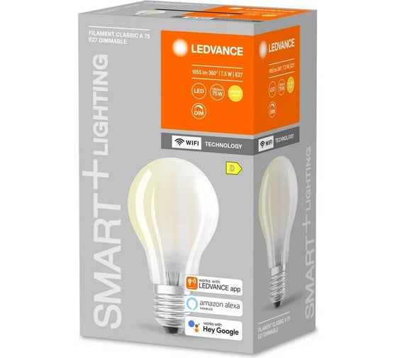 Умная WiFi лампа LEDVANCE SMARTWFA100D 11W/827 230V GLFR E27 4X1 LEDV 4058075609730