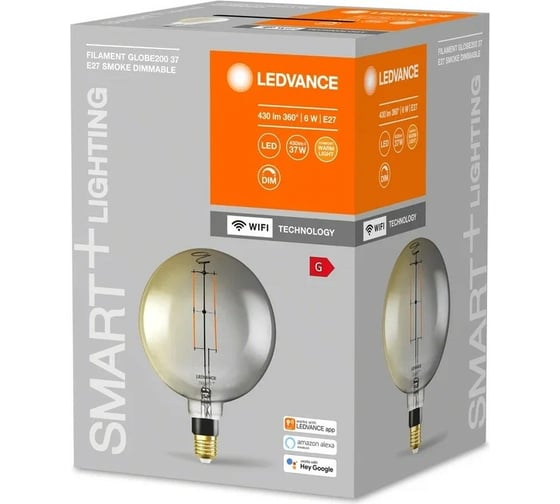 Умная WiFi лампа LEDVANCE SMART WFG20037D 6W/825 230V FILSM E272X1 LEDV 4058075609877