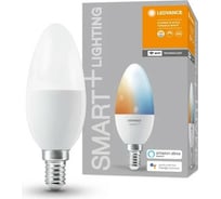 Умная WiFi лампа LEDVANCE SMART+ WiFi Candle Tunable White 40 5 W/2700…6500K E14 4058075485556