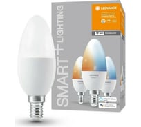 Умная WiFi лампа LEDVANCE Х3 SMART+ WiFi Candle Tunable White 40 5 W/2700…6500K E14 (x3) 4058075485914