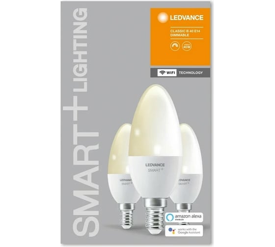 Умная WiFi лампа LEDVANCE Х3 SMART+ WiFi Candle Diable 40 5 W/2700K E14 9 (x3) 4058075485891