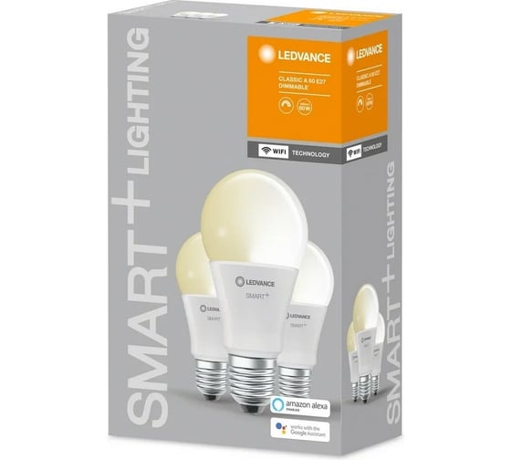 Умная WiFi лампа LEDVANCE Х3 SMART+ WiFi Classic Diable 60 9 W/2700K E27 (x3) 4058075485716