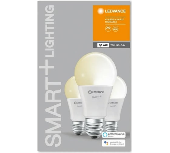 Умная WiFi лампа LEDVANCE Х3 SMART+ WiFi Classic Diable 60 9 W/2700K E27 (x3) 4058075485716