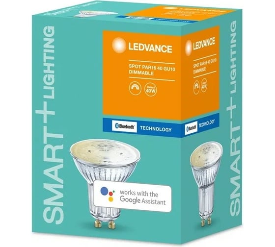 Умная Bluetooth лампа LEDVANCE SMART+ Spot GU10 Dimmable 40 45° 5 W/2700K GU10 4058075485297