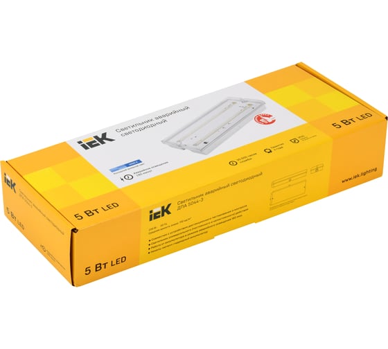 Аварийный светильник ДПА 5044-3 унив. 3ч IP65 с УДТУ IEK LDPA4-5042-3-65-K01