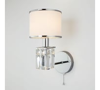 Настенный светильник Eurosvet 10099 1 хром прозрачный хрусталь Strotskis (новый абажур) a056960