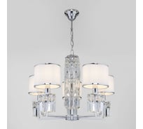 Подвесной светильник Eurosvet 10099 5 хром прозрачный хрусталь Strotskis (новый абажур) a056961