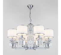 Подвесной светильник Eurosvet 10099 8 хром прозрачный хрусталь Strotskis (новый абажур) a056962