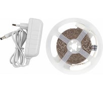 Лента светодиодная General Lighting Systems GLS-2835-60-4.8-12-IP20-PRO-3-5-KIT, 5 метров с адаптером, 4,8Вт/м, 12В, SMD2835, 8 мм, 60 диодов/м, 7 Лм/чип, IP20, 3000К - теплый белый 500022