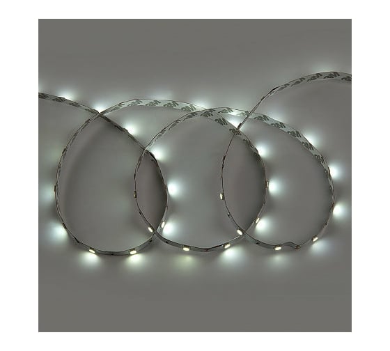 Светодиодная лента General Lighting Systems 5 м с адаптером, 7,2Вт/м, 12В, IP20, 6500К, холодный белый GLS-5050-30-7.2-12-IP20-PRO-6-5-KIT 502022