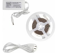 Лента светодиодная General Lighting Systems GLS-2835-120-9.6-12-IP20-PRO-6-5-KIT, 5 метров с адаптером, 9,6Вт/м, 12В, SMD2835, 8мм, 120 диодов/м,7 Лм/чип, IP20, 6500К - холодный белый 501422