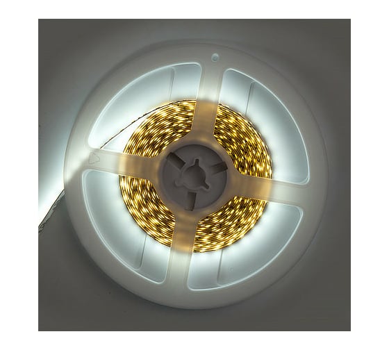Светодиодная лента General Lighting Systems 5 м с адаптером, 9,6Вт/м, 12В, IP20, 6500К,холодный белый GLS-2835-120-9.6-12-IP20-PRO-6-5-KIT 501422