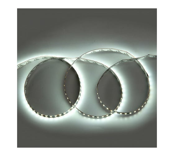 Светодиодная лента General Lighting Systems 5 м с адаптером, 9,6Вт/м, 12В, IP20, 6500К,холодный белый GLS-2835-120-9.6-12-IP20-PRO-6-5-KIT 501422