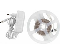 Лента светодиодная General Lighting Systems GLS-2835-60-4.8-12-IP20-PRO-3-3-KIT, 3 метра с адаптером, 4,8Вт/м, 12В, SMD2835, 8мм, 60 диодов/м, 7 Лм/чип, IP20, 3000К - теплый белый 500021
