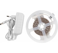 Лента светодиодная General Lighting Systems GLS-2835-120-9.6-12-IP20-PRO-3-3-KIT, 3 метра с адаптером, 9,6Вт/м, 12В, SMD2835, 8мм, 120 диодов/м, 7 Лм/чип, IP20,3000К -теплый белый 501021