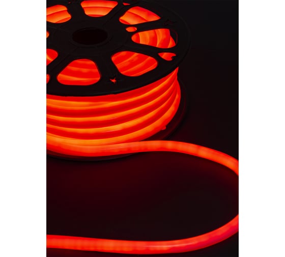 Гибкий круглый неон TDM SMD2835-120 LED/м-220 В-6,5 Вт/м-IP67-красный, 25 м SQ0331-1520