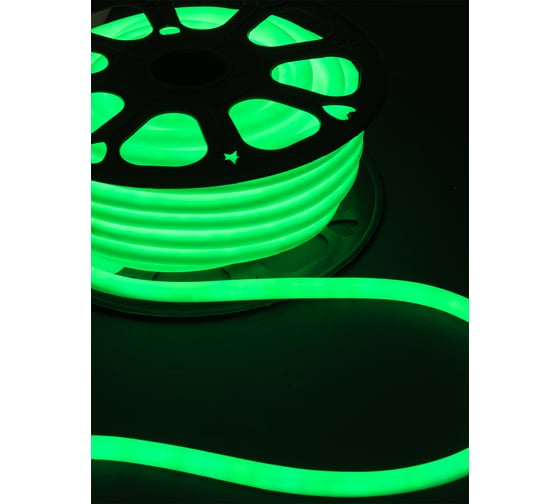 Гибкий круглый неон TDM SMD2835-120 LED/м-220 В-6,5 Вт/м-IP67-зелёный, 25 м SQ0331-1523