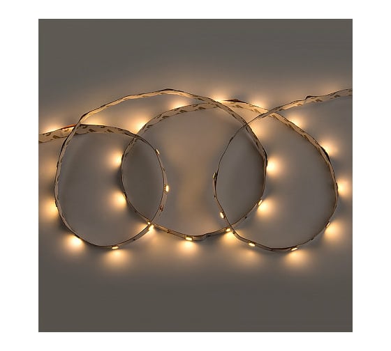 Лента светодиодная General Lighting Systems GLS-5050-30-7.2-12-IP20-PRO-3-3-KIT, 3 метра с адаптером, 7,2Вт/м, 12В, SMD5050, 10мм, 30 диодов/м, 12 Лм/чип, IP20, 3000К - теплый белый 501621