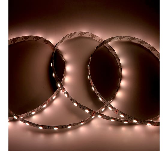 Светодиодная лента General Lighting Systems 5 м, 14,4Вт/м, 12В, SMD5050, 10мм, 12Лм/чип, IP20, RGB GLS-5050-60-14.4-12-IP20-RGB 503870