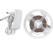 Лента светодиодная General Lighting Systems GLS-5050-30-7.2-12-IP20-PRO-3-5-KIT, 5 метров с адаптером, 7,2Вт/м, 12В, SMD5050, 10мм, 30 диодов/м, 12 Лм/чип, IP20, 3000К - теплый белый 501622