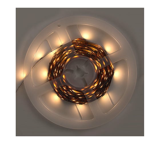 Лента светодиодная General Lighting Systems GLS-5050-30-7.2-12-IP20-PRO-3-5-KIT, 5 метров с адаптером, 7,2Вт/м, 12В, SMD5050, 10мм, 30 диодов/м, 12 Лм/чип, IP20, 3000К - теплый белый 501622