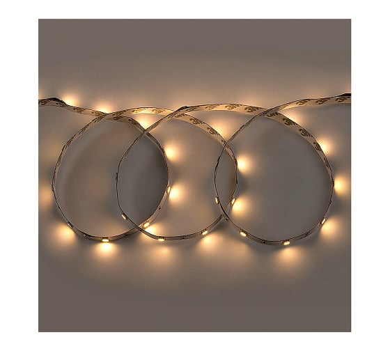 Лента светодиодная General Lighting Systems GLS-5050-30-7.2-12-IP20-PRO-3-5-KIT, 5 метров с адаптером, 7,2Вт/м, 12В, SMD5050, 10мм, 30 диодов/м, 12 Лм/чип, IP20, 3000К - теплый белый 501622