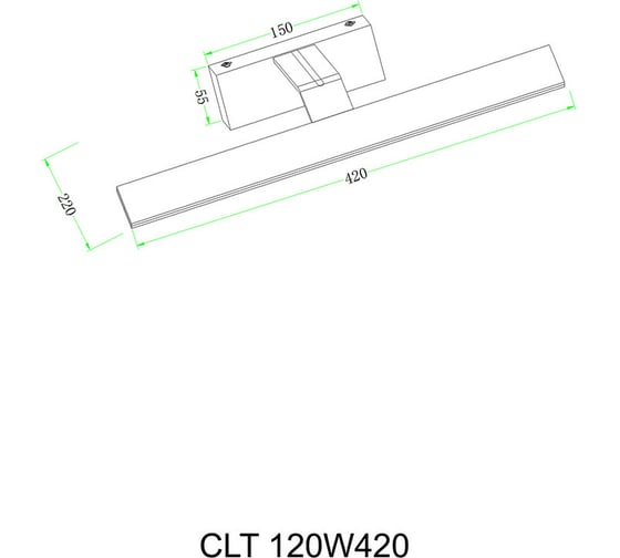 Подсветка для картин Crystal lux CLT 120W420 WH