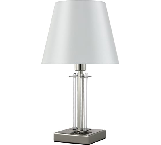 Настольная лампа Crystal lux NICOLAS LG1 NICKEL/WHITE