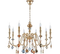 Подвесная люстра Crystal lux MERCEDES SP8 GOLD/COLOR