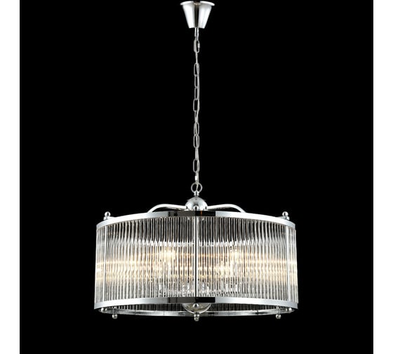 Подвесная люстра Crystal lux TADEO SP6 D600 CHROME/TRANSPARENTE