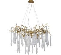 Подвесная люстра Crystal lux REINA SP8 D1000 GOLD PEARL