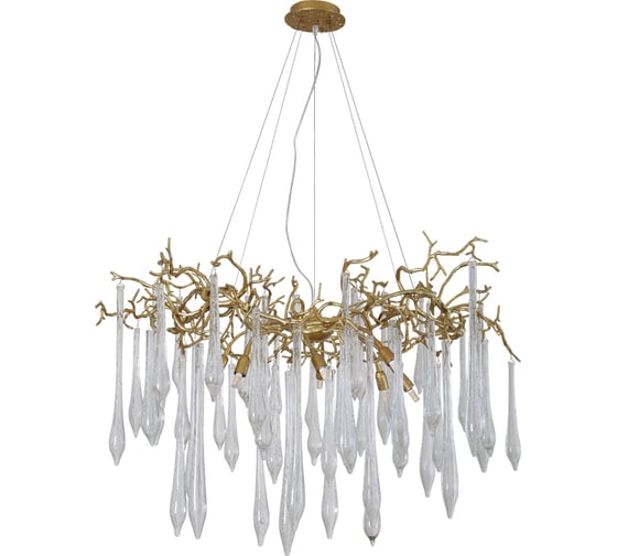 Подвесная люстра Crystal lux REINA SP8 D1000 GOLD PEARL