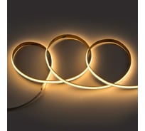 Лента светодиодная General Lighting Systems GLS-COB-320-8-24-IP20-3, 5 метров, 8Вт/м, 24В, 8мм, 320 диодов/м, 900 Лм/м, IP20, 3000К - теплый белый 502901
