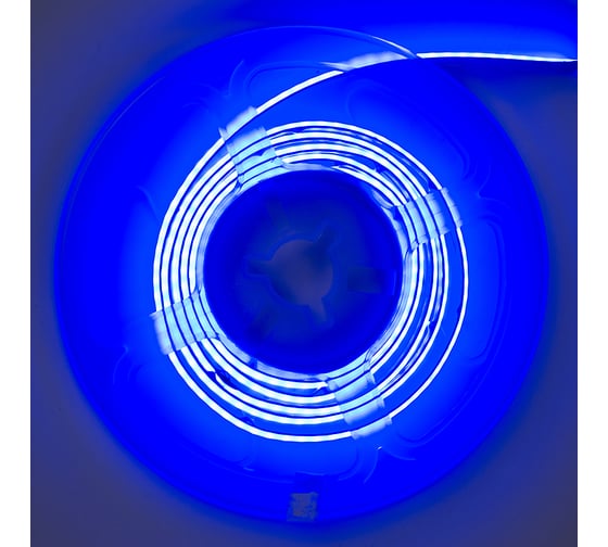 Светодиодная лента General Lighting Systems 5 м, 8Вт/м, 24В, COB320, 8мм, 1600 диодов, 900 Лм/м, IP20, синий GLS-COB-320-8-24-IP20-B 502611