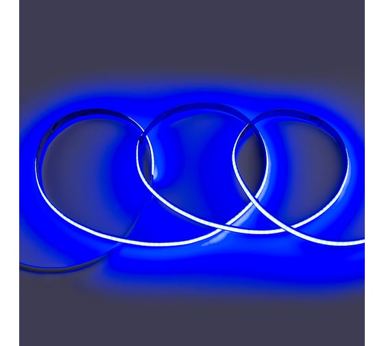 Светодиодная лента General Lighting Systems 5 м, 8Вт/м, 24В, COB320, 8мм, 1600 диодов, 900 Лм/м, IP20, синий GLS-COB-320-8-24-IP20-B 502611