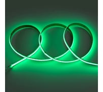 Лента светодиодная General Lighting Systems GLS-COB-320-8-24-IP20-G, 5 метров, 8Вт/м, 24В, 8мм, 320 диодов/м, 900Лм/м, IP20, зеленый 502411
