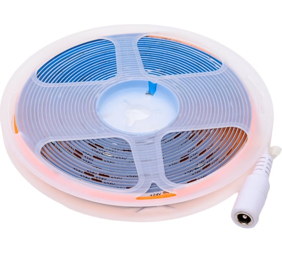Лента светодиодная General Lighting Systems GLS-COB-320-8-24-IP20-P, 5 метров, 8Вт/м, 24В, 8мм, 320 диодов/м, 900Лм/м, IP20, розовый 502311
