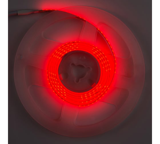Светодиодная лента General Lighting Systems 5 м, 8Вт/м, 24В, COB320, 8мм, 1600 диодов, IP20, красный GLS-COB-320-8-24-IP20-R 502211