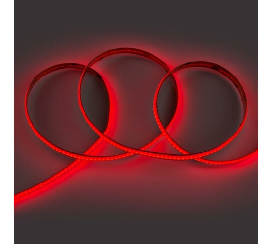 Светодиодная лента General Lighting Systems 5 м, 8Вт/м, 24В, COB320, 8мм, 1600 диодов, IP20, красный GLS-COB-320-8-24-IP20-R 502211 1