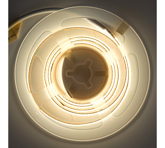 Светодиодная лента General Lighting Systems 5 м, 10Вт/м,24В, COB720, 8мм, 1100Лм/м, IP20, 4500К,нейтральный белый GLS-COB-384-10-24-IP20-4 502912