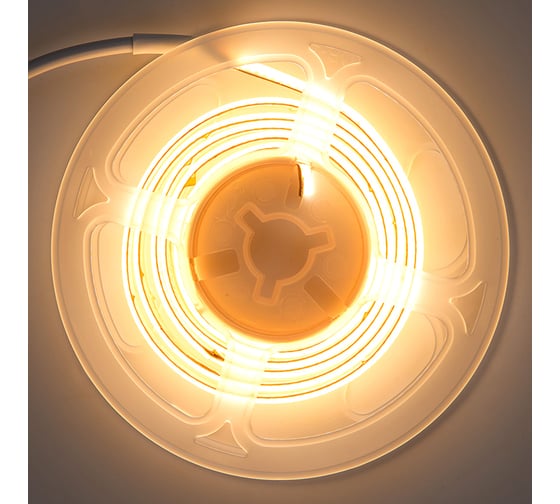 Лента светодиодная General Lighting Systems GLS-COB-512-14-24-IP20-3, 5 метров, 14Вт/м, 24В, 8мм, 512 диодов/м, 1320Лм/м, IP20, 3000К - теплый белый 502903