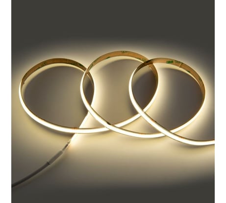 Светодиодная лента General Lighting Systems 5 м, 14Вт/м,24В, COB720, 8мм, 1320Лм/м, IP20, 4500К,нейтральный белый GLS-COB-512-14-24-IP20-4 502913