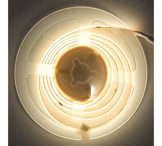 Светодиодная лента General Lighting Systems 5 м, 14Вт/м,24В, COB720, 8мм, 1320Лм/м, IP20, 4500К,нейтральный белый GLS-COB-512-14-24-IP20-4 502913