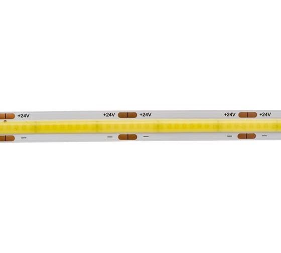 Лента светодиодная General Lighting Systems GLS-COB-512-14-24-IP20-6, 5 метров, 14Вт/м, 24В, 8мм, 512 диодов/м, 1320Лм/м, IP20, 6500К - холодный белый 502923