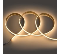 Лента светодиодная General Lighting Systems GLS-COB-528-14-24-IP20-5, 5 метров, 14Вт/м, 24В, 10мм, 528 диодов/м, 1600 Лм/м, IP20, 3000К - теплый белый 502904